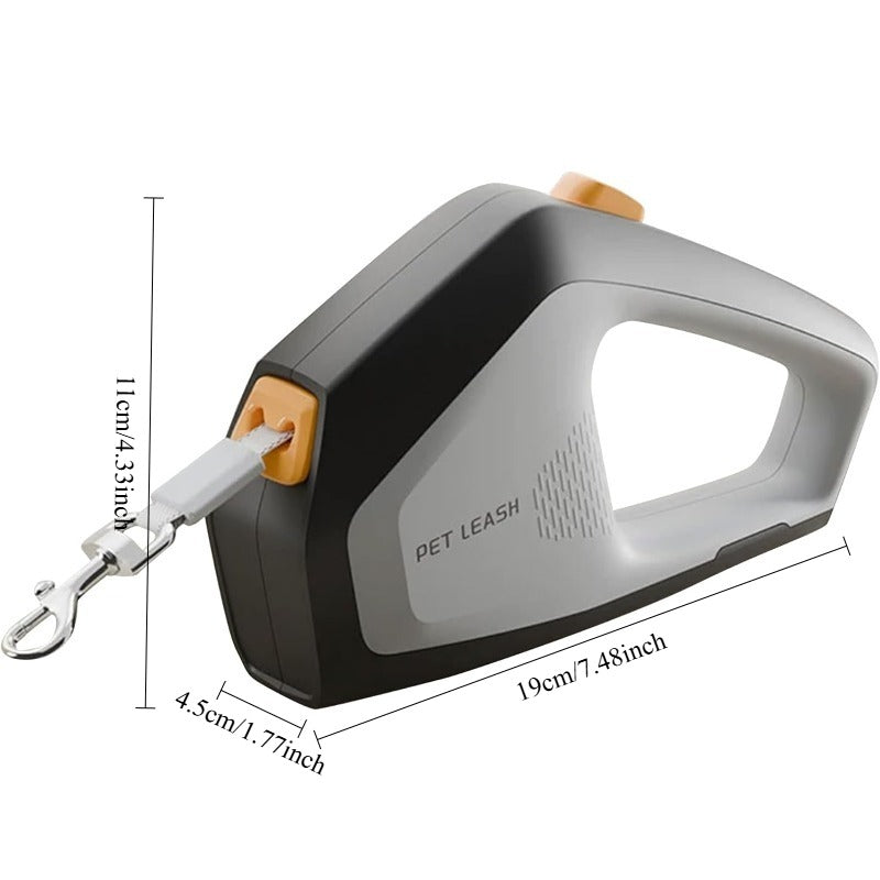 Heavy Duty Retractable Dog Leash — 16ft with Pause & Lock