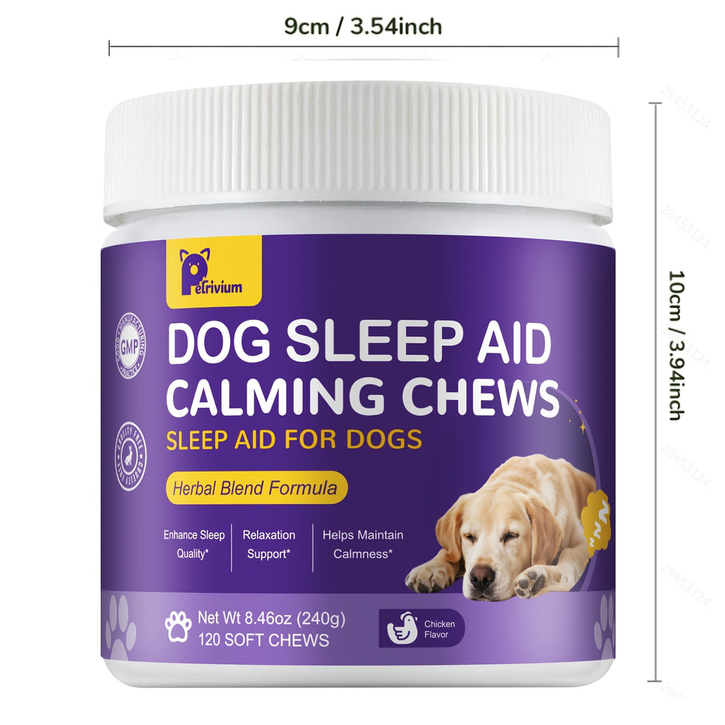 Dog Sleep Aid Soft Chews — 120 Count Calming Treats