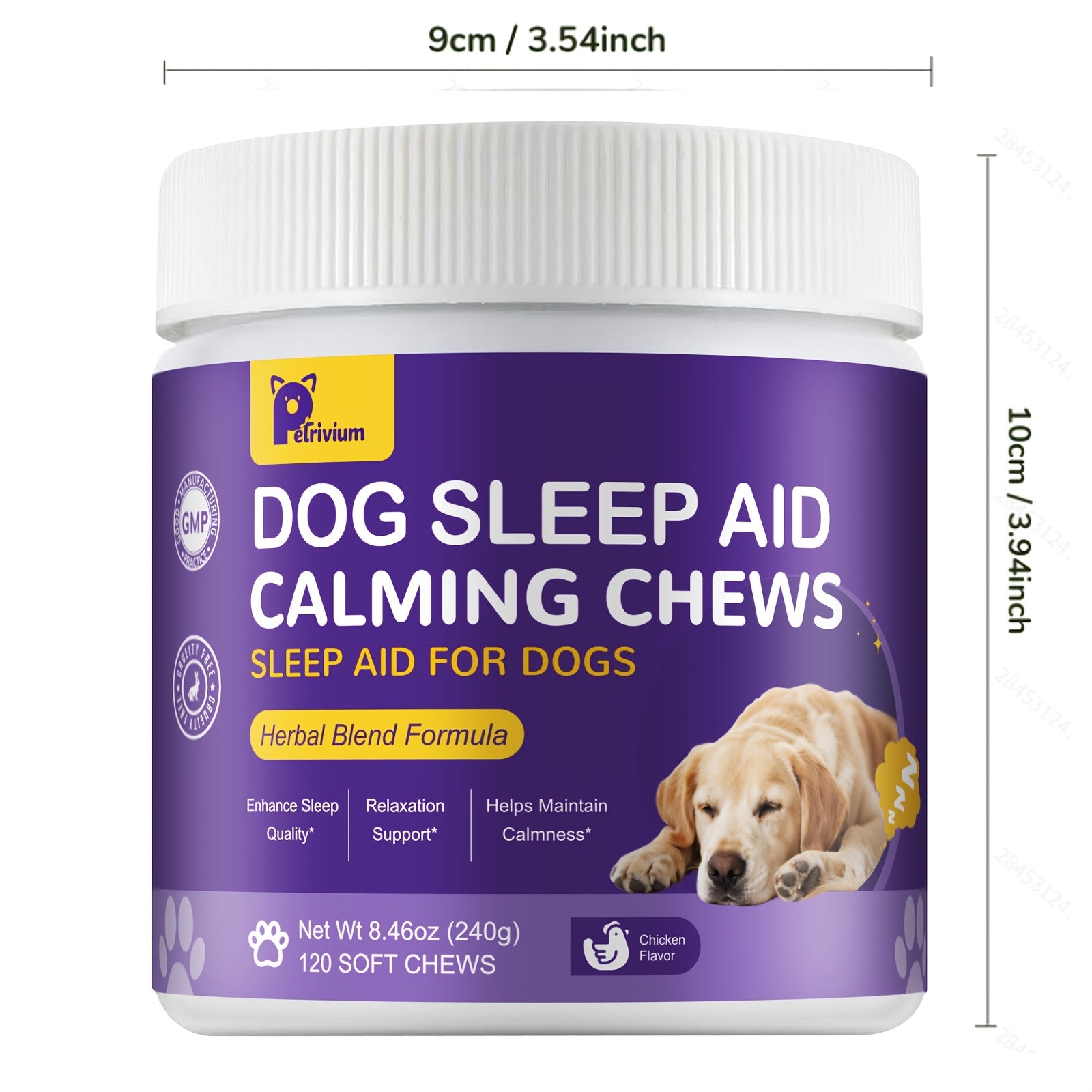 Dog Sleep Aid Soft Chews — 120 Count Calming Treats