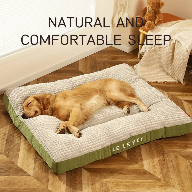 HOOPET Winter Dog Bed - Soft Fleece Pet Blanket with Detachable Cushion Mat for Small, Medium & Large Dogs