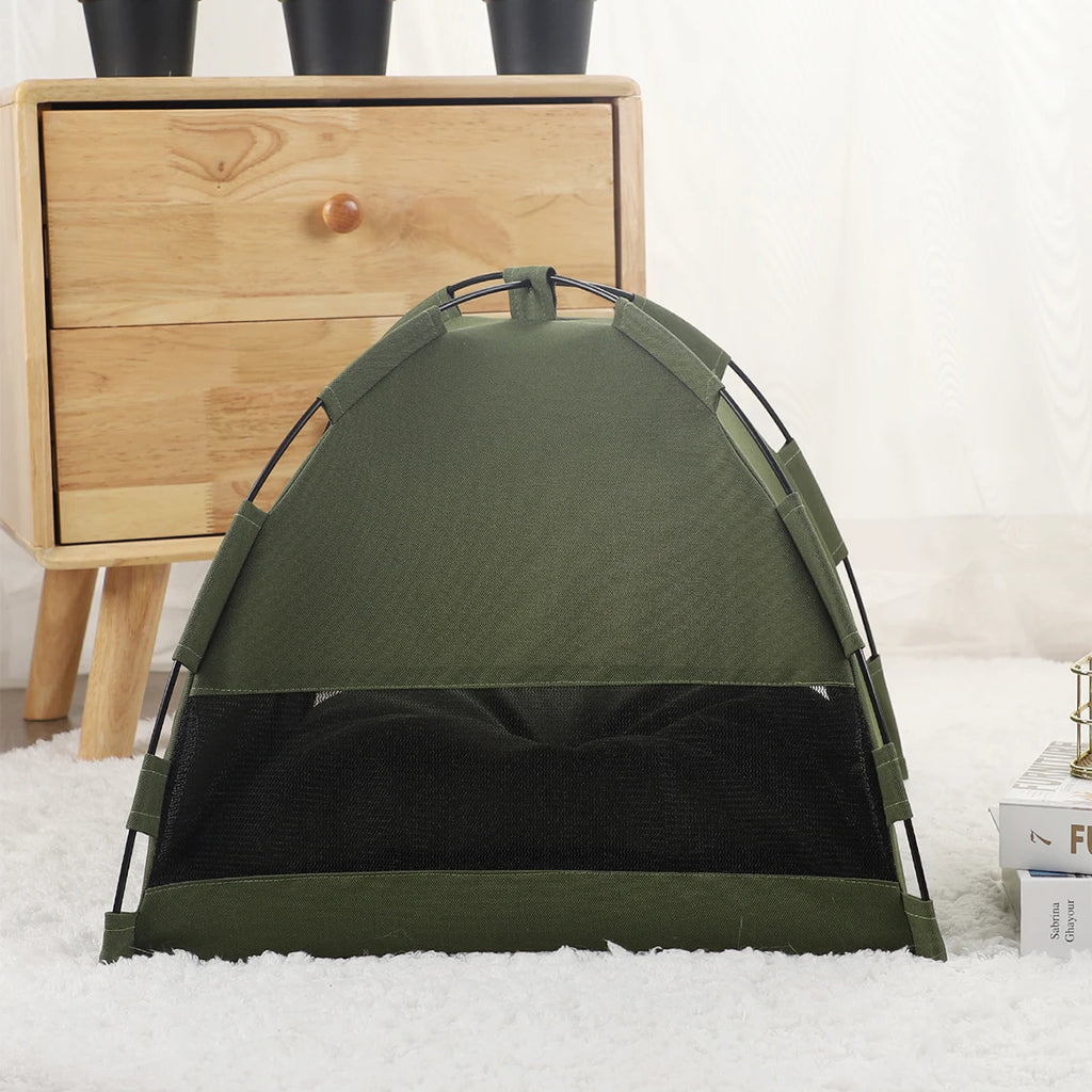 Clamshell Cat Tent Bed - Cozy Warm Cave House for Cats & Kittens
