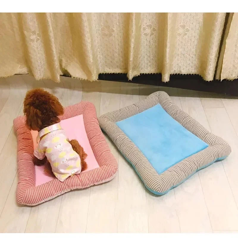 Cooling Mat for Dogs & Cats - Ice Silk Summer Sleep Pad, Soft & Breathable Pet Blanket
