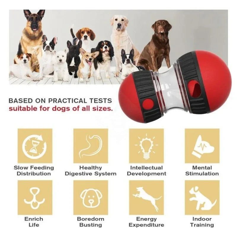 Dog Puzzle Ball - Treat Dispensing Slow Feeder & Interactive Chase Toy for Dogs