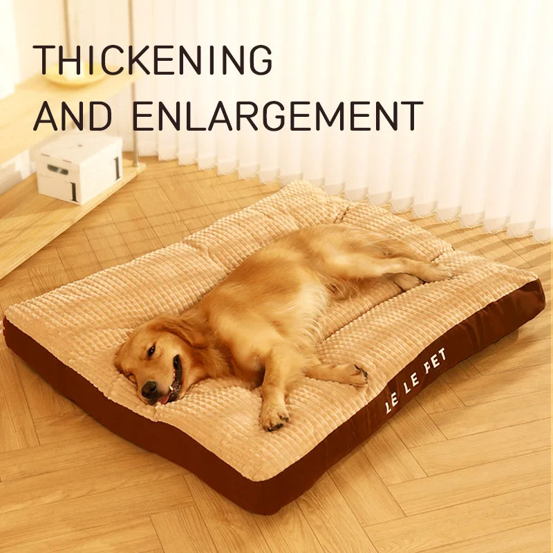 HOOPET Winter Dog Bed - Soft Fleece Pet Blanket with Detachable Cushion Mat for Small, Medium & Large Dogs