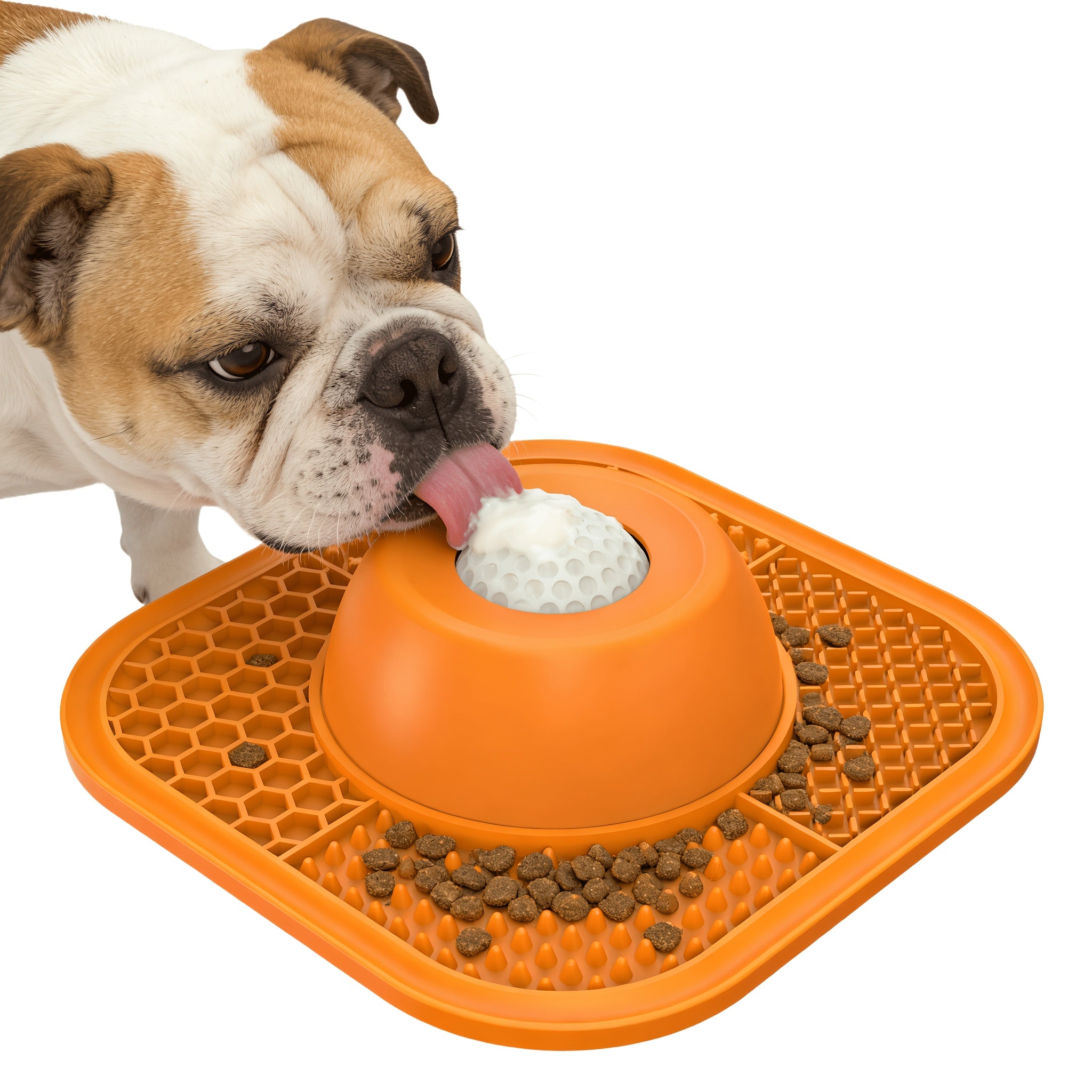 Dog Slow Feeder Lick Mat with Suction Cup - Anxiety Relief & Slow Feeding for All Dog Sizes